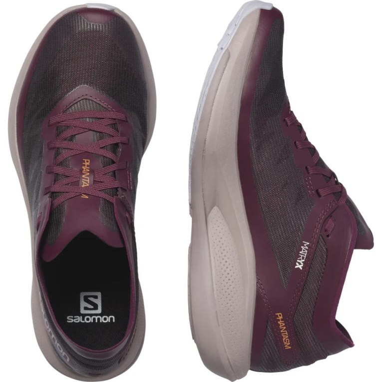 Burgundy Salomon Phantasm Women's Running Shoes | IE UX7095